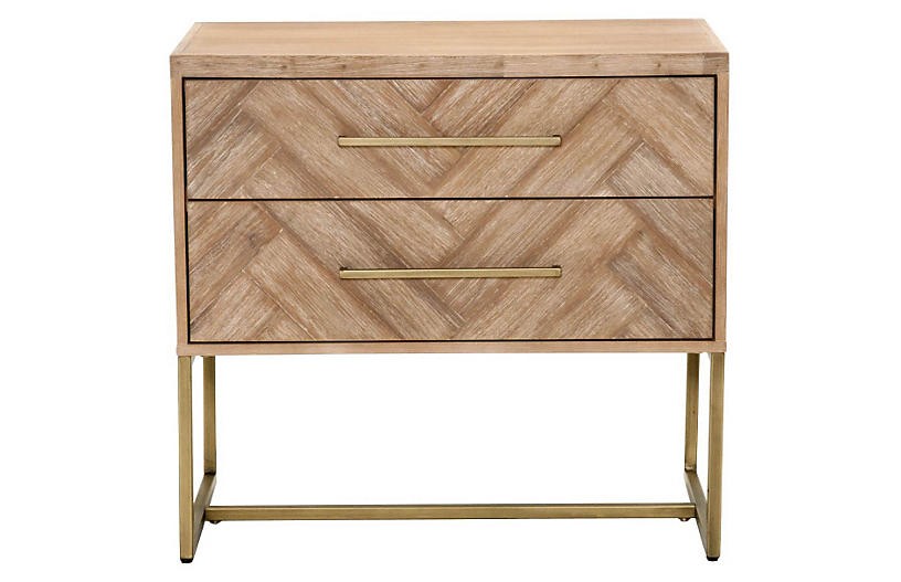 Harlowe Nightstand, Stone Wash | One Kings Lane