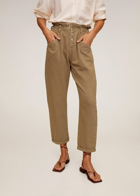 Paper bag jeans | MANGO (US)