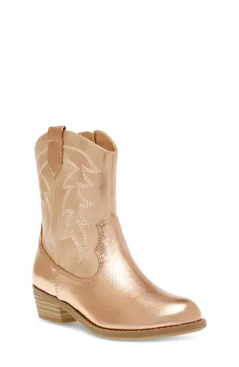 DV by Dolce Vita Kids' Lizbeth Western Boot in Rose Gold at Nordstrom Rack, Size 11 M | Nordstrom Rack