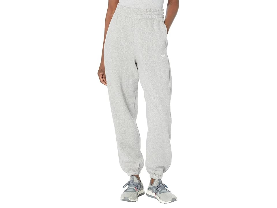 adidas Originals Essentials Fleece Joggers Women's Clothing Medium Grey Heather : SM, Cotton/Fleece/Polyester | Zappos