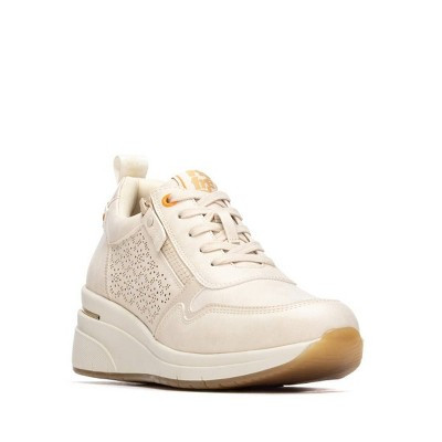 Refresh Collection Women's Casual Lace-Up Sneakers 175052 Beige 6 | Target