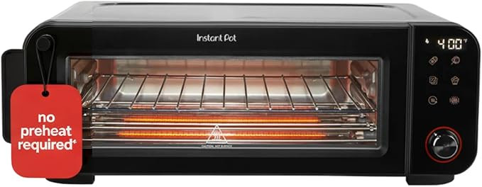 Instant Pot No Preheat Required* 6-in-1 Pizza and Toaster Oven with InstantHeat Technology, Fits ... | Amazon (US)