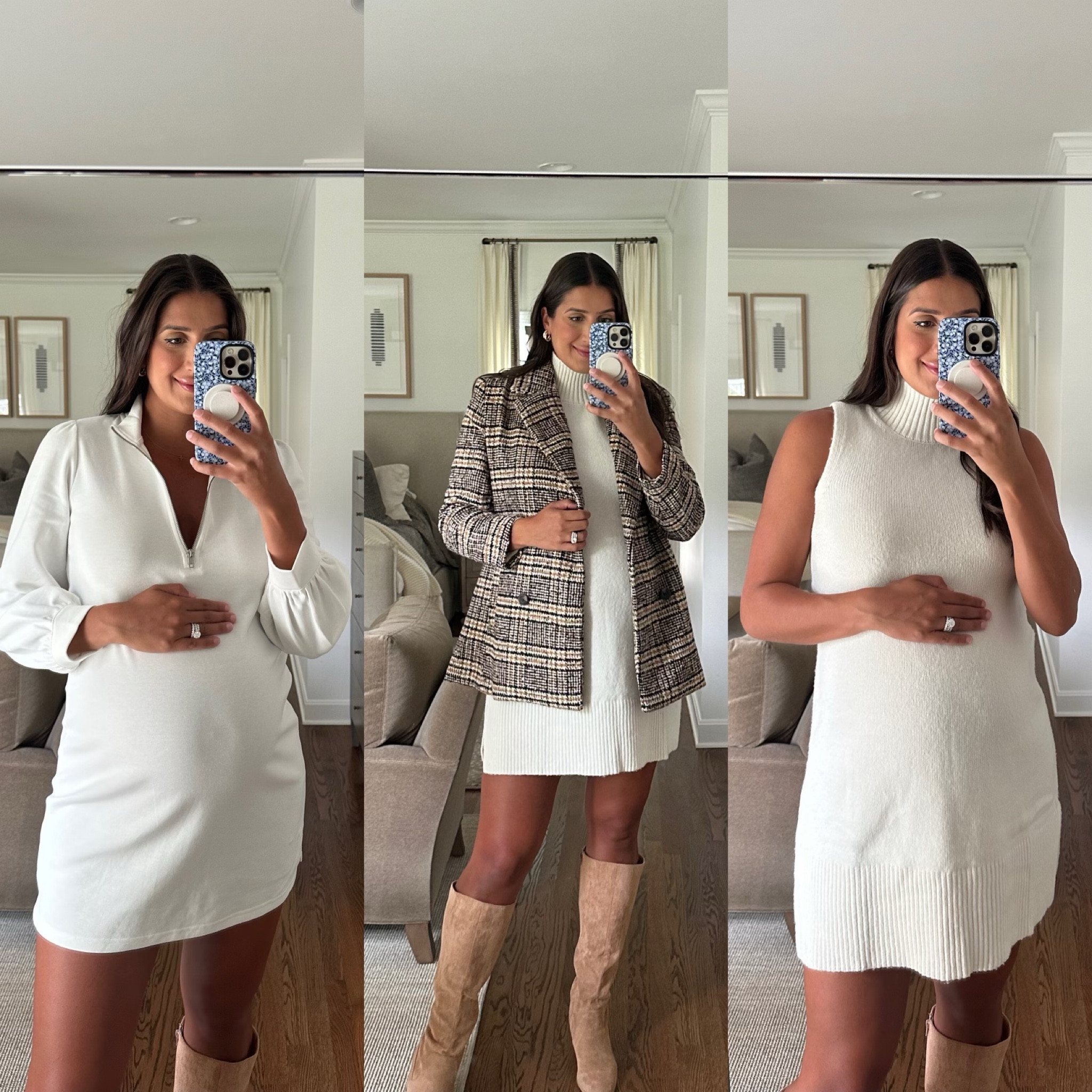 Cozy szn made even cozier with these toddler hugs 🥹🍂☕️. #walmartpartner Loving our @walmartfashion outfits - my dress & blazer are both under $50! #walmartfashion

fall fashion / fall sweater dress / Walmart partner / Walmart fashion / neutral sweater dress / plaid blazer coat / tall boots

#LTKSeasonal #LTKFindsUnder100 #LTKStyleTip