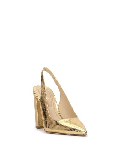 Jessica Simpson Noula Slingback Pointed Toe Pump, Gold, 8 | Amazon (US)
