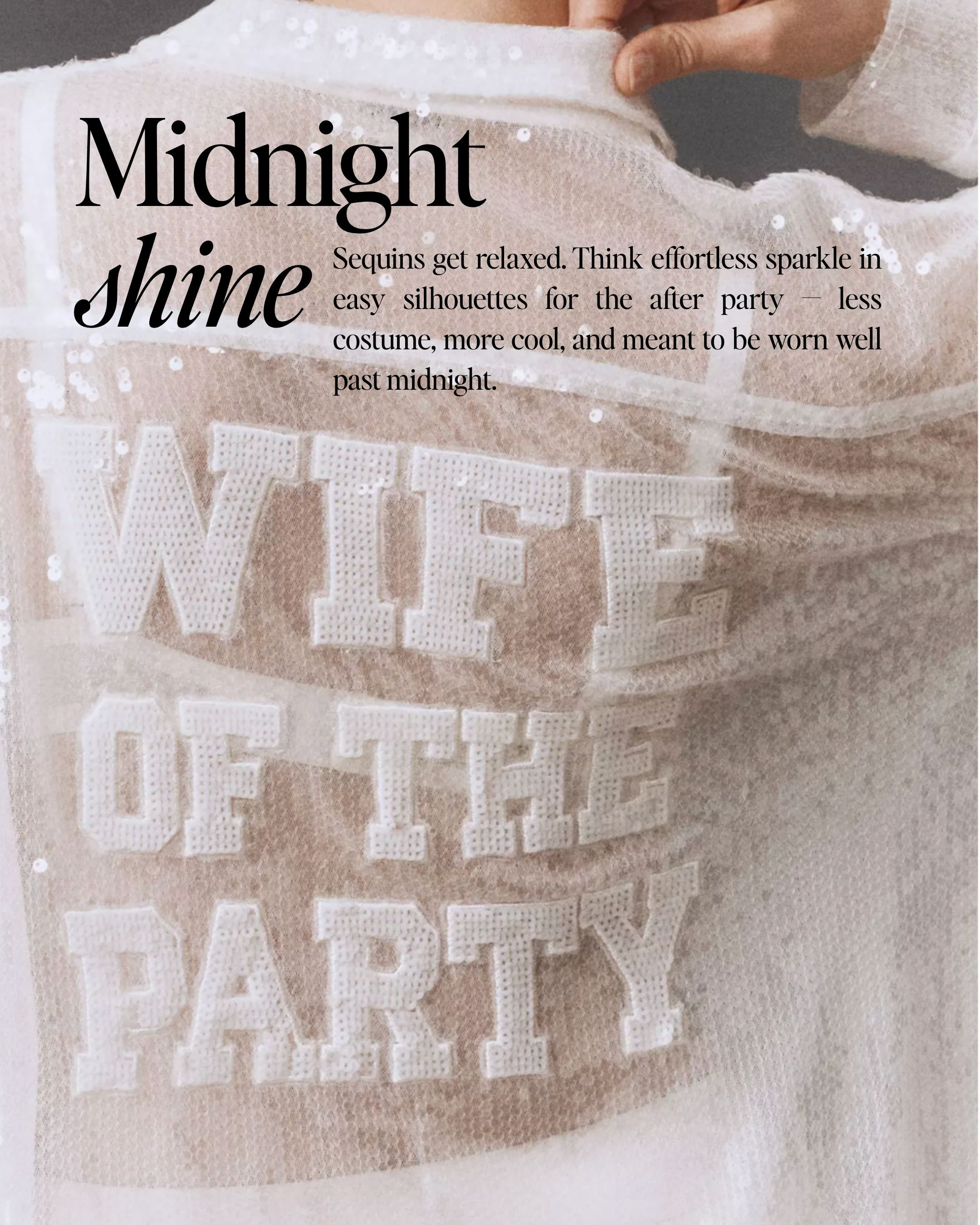 Bridal 2026 trend: after-party sequins ✨ Relaxed sparkle for wedding after-party outfits. One of the biggest bridal trends for modern wedding style and cool brides. 

 #LTKWedding