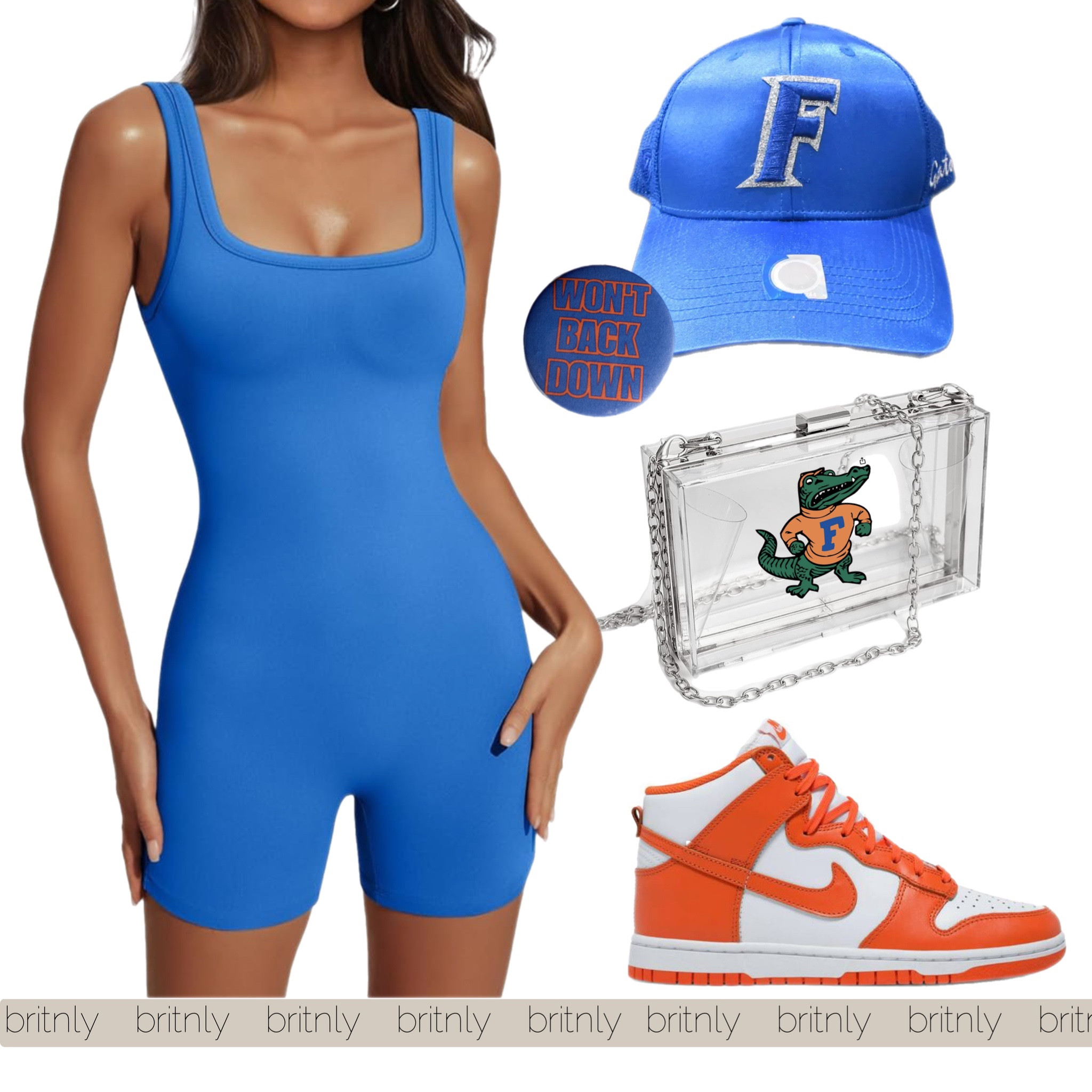 Florida Gators gear 🐊 per requested. Though, love my gators. 😍 dad went there.. so always ALWAYS a Gator. 

The hat is a silk material & glittery patch. LOVE IT 

Orange and blue | Florida gators | college football 

#LTKSeasonal #LTKtravel #LTKstyletip