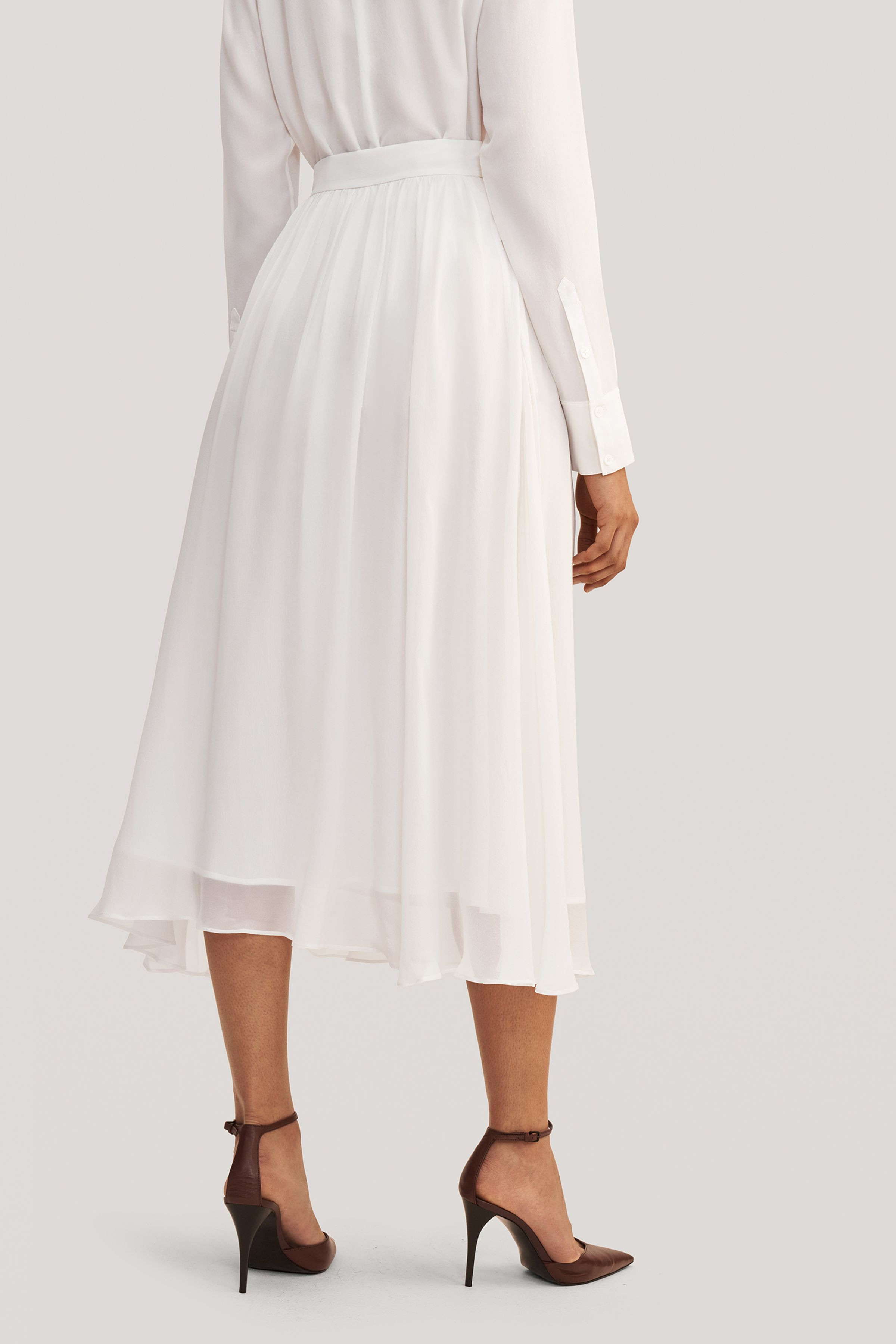 Double-layer Silk Tulle Skirt | LilySilk