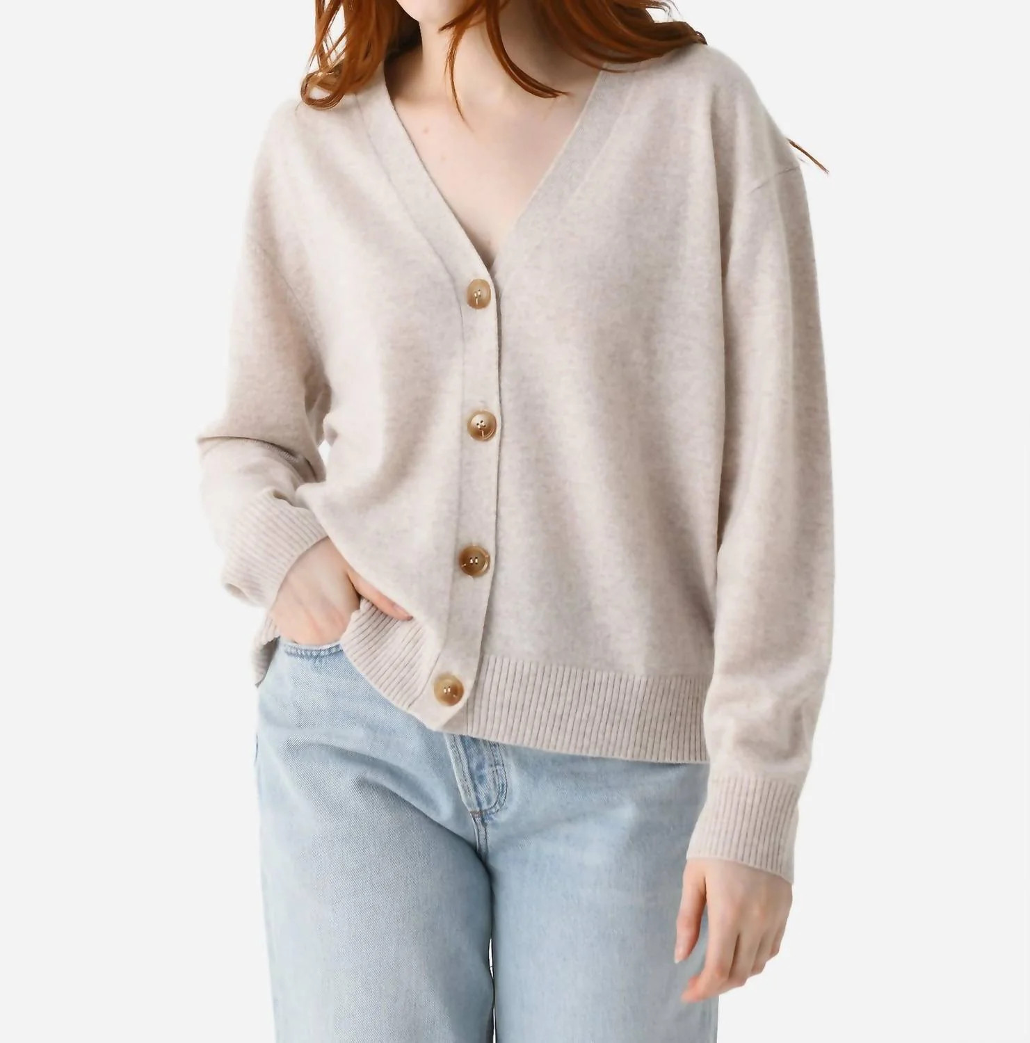 Hello Heart Cardigan In Oatmeal/candy Pink | Shop Simon