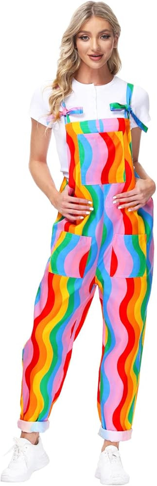 YADMISU Women's Casual Baggy Overalls Jumpsuit Summer Sleeveless Suspender Romper Pants with Pock... | Amazon (US)