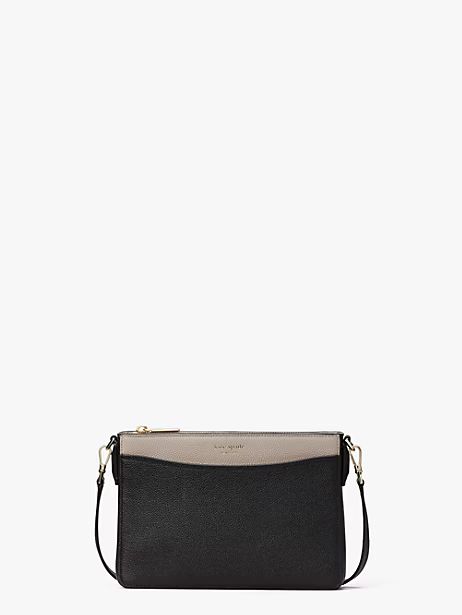 Kate Spade Margaux Medium Convertible Crossbody, Black/Warm Taupe | Kate Spade (US)