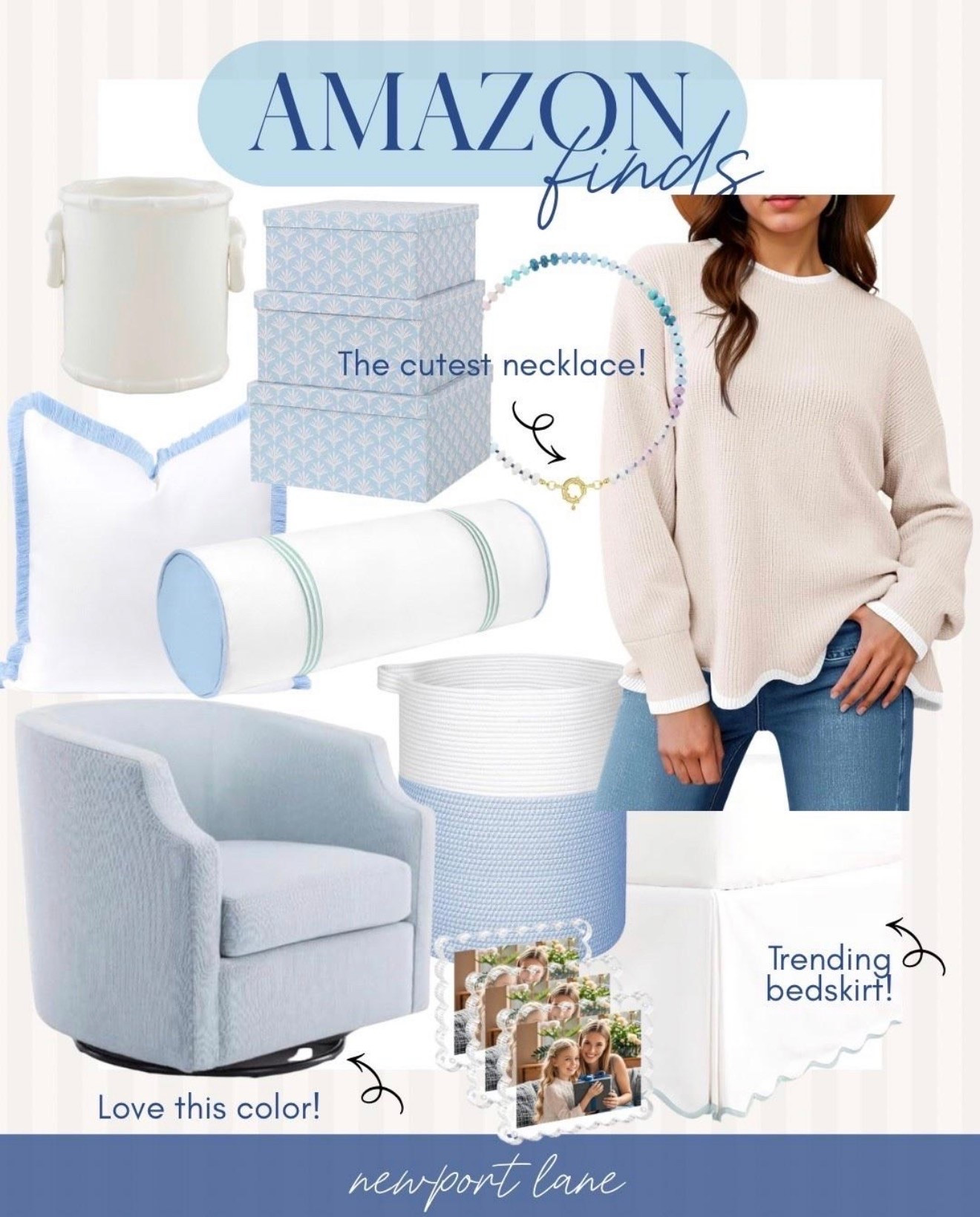 Save on trending coastal home decor with these finds from Amazon! The blue swivel chair is so affordable and the pillow covers are an easy way to update your space without breaking the bank. 💙✨

#LTKSaleAlert #LTKHome