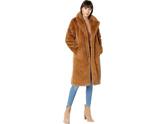 Siena Slimmer Fit Long Faux Fur Coat | Zappos