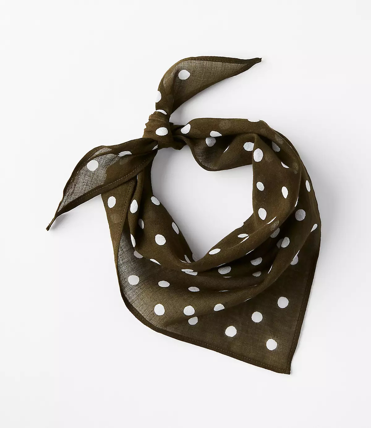 Polka Dot Triangle Bandana | LOFT