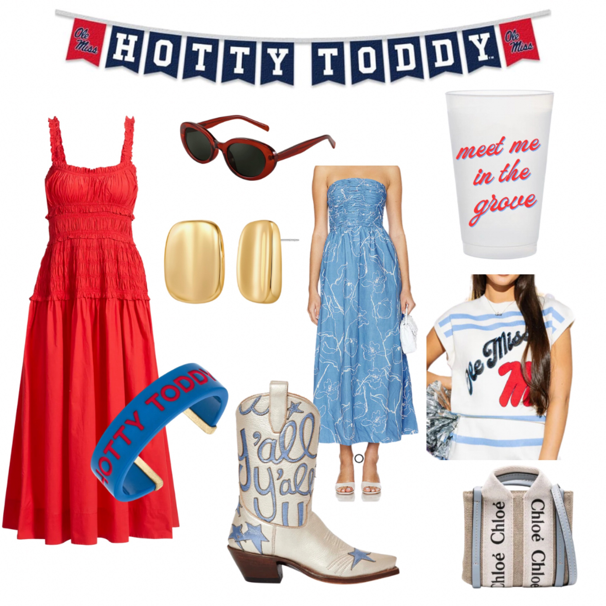 Game day shopping is in full swing! Scoring styles for all schools, most items come in other school colors. But, I am  especially representing the Rebels. Hotty Toddy! #hottytoddy #sec #GameDayReady #OleMiss #saturdayfootball #collegefootball #touchdownstyle #style #olemissgameday #gameday