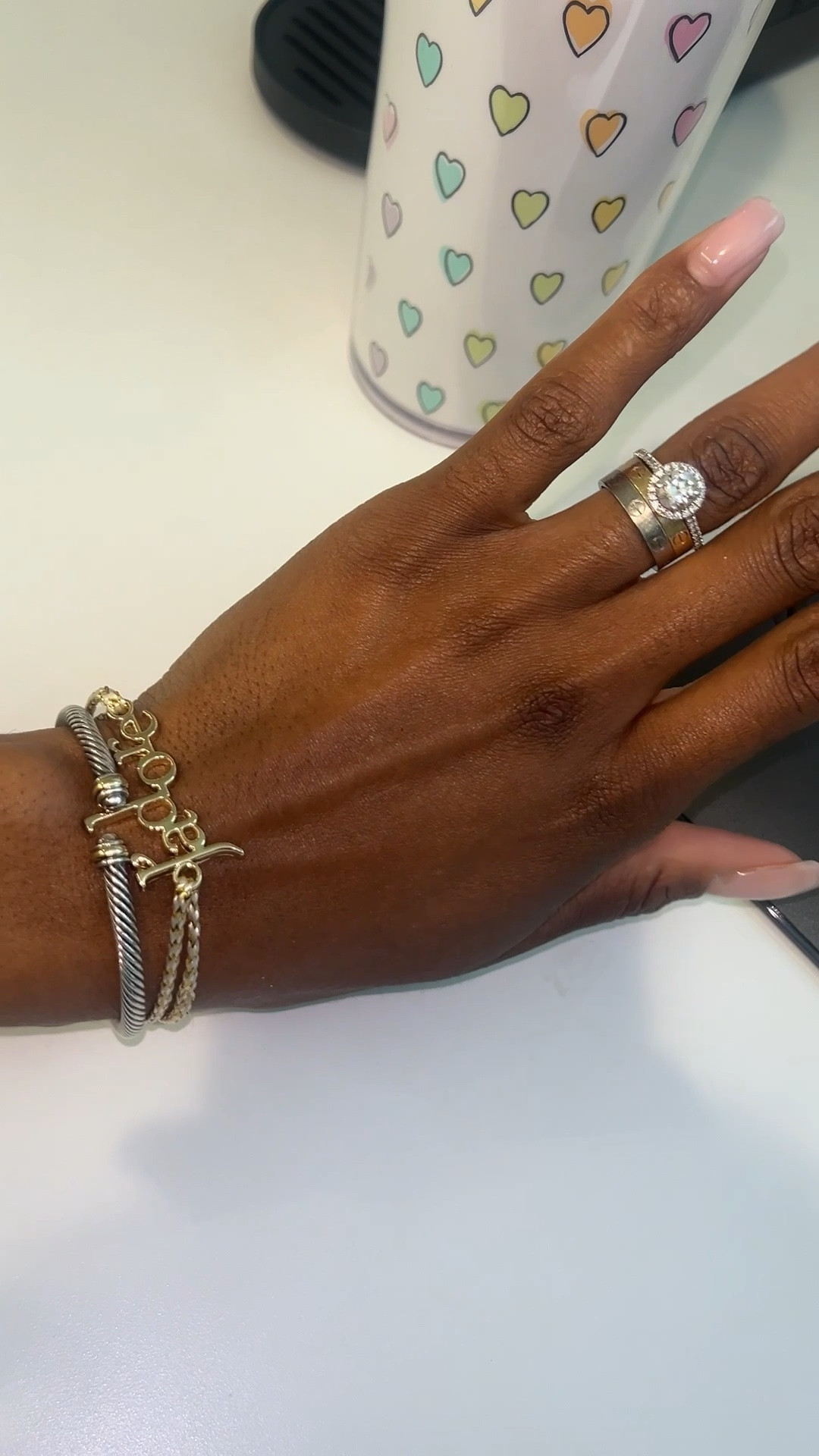 Love my lil bracelet stack - if you can even call it a stack 😂 

I’ll forever mix highs and lows and freebies.

Did you get a J’adore bracelet yet? It automatically adds to cart with a $165 women’s fragrance. It’s not sold out yet. It just says that cause it’s a freebie.

#LTKselfcare