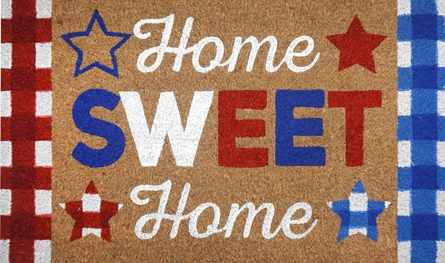 Briarwood Lane American Home Patriotic Natural Fiber Coir Doormat 18" x 30" | Amazon (US)