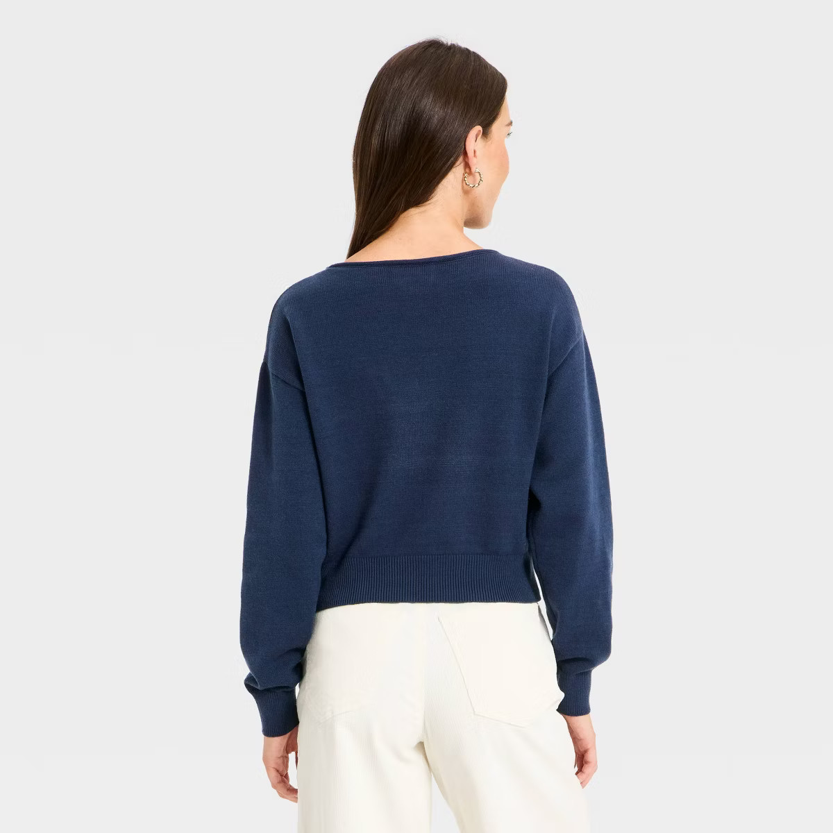 Women's Cozy Wide Crewneck Love Pullover Sweater - Universal Thread™ | Target
