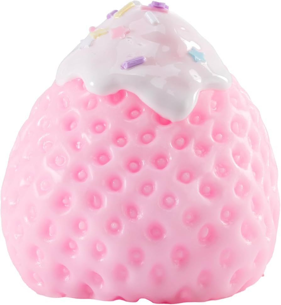Handmade Silicone Big taba Strawberry Squishy Toys for Kids & Adults - Stress Relief Fidget Toys,... | Amazon (US)