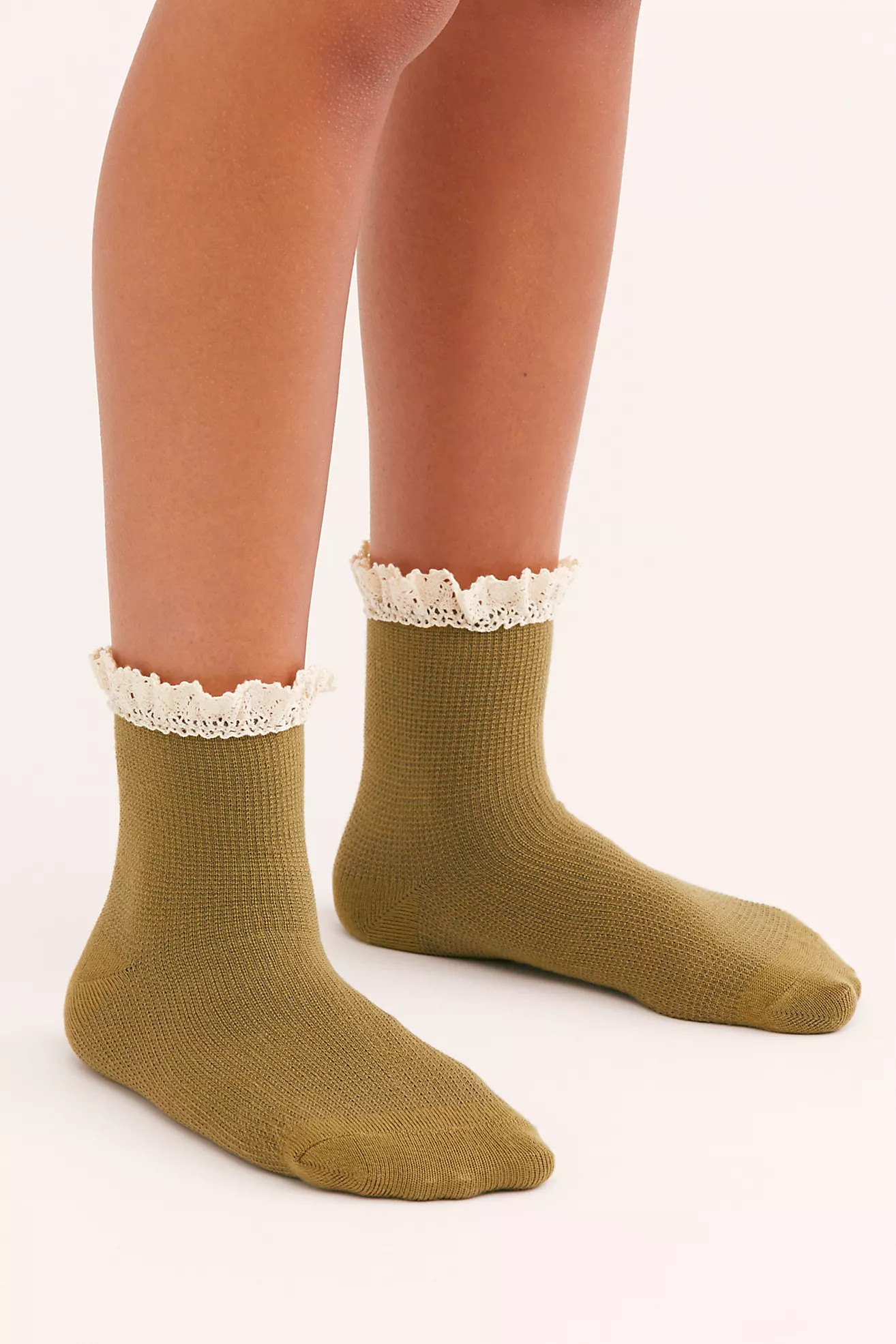 Beloved Waffle Knit Ankle Socks | Free People (Global - UK&FR Excluded)