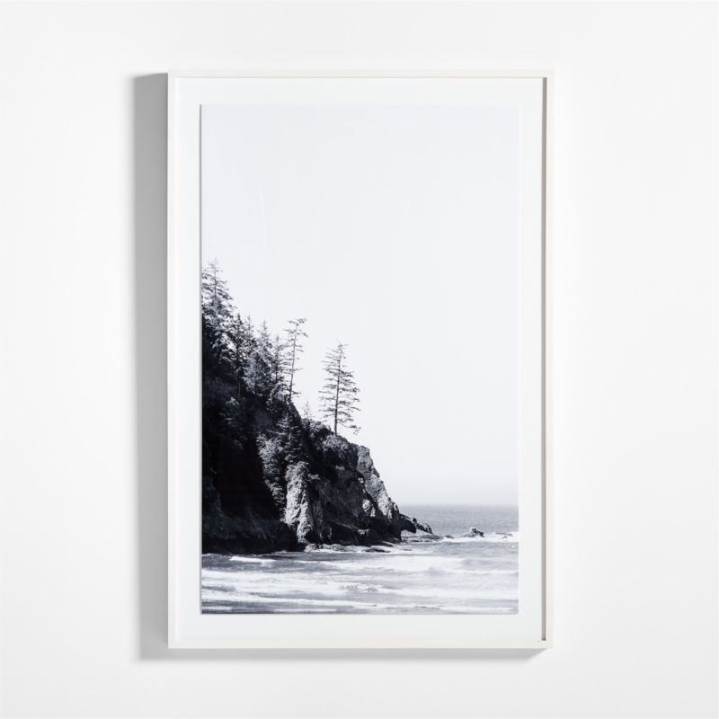 "Seaside" by Eric Muhr Black and White Photograph 40"x60" Framed Wall Art Print | Crate & Barrel | Crate & Barrel
