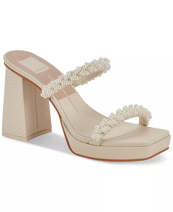 Women's Ariele Pearl Platform High Heel Dress Sandals | Macy's