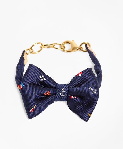 Kiel James Patrick Navy Nantucket Bow Bracelet | Brooks Brothers