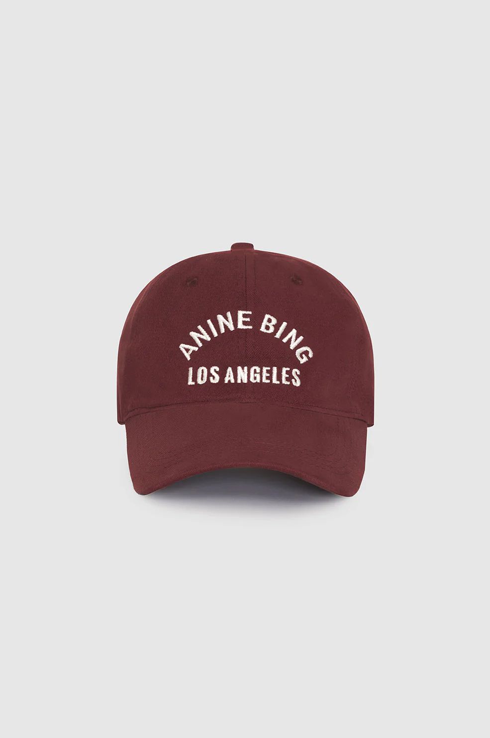 Jeremy Baseball Cap LA - Dark Cherry | Anine Bing