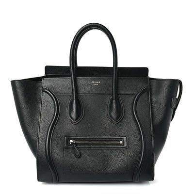 Drummed Calfskin Mini Luggage Black | FASHIONPHILE (US)
