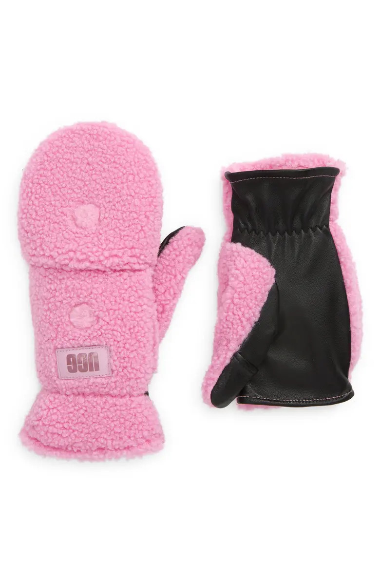 UGG® Women's Fleece Flip Mittens | Nordstrom | Nordstrom