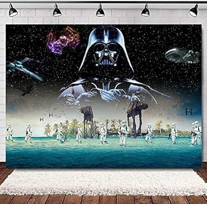 Star Wars Science Fiction Photography Backdrop Vinyl Black Star Galaxy Photo Background Baby Show... | Amazon (US)