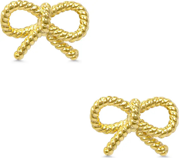 Kids' Bow Twist Stud Earrings | Nordstrom