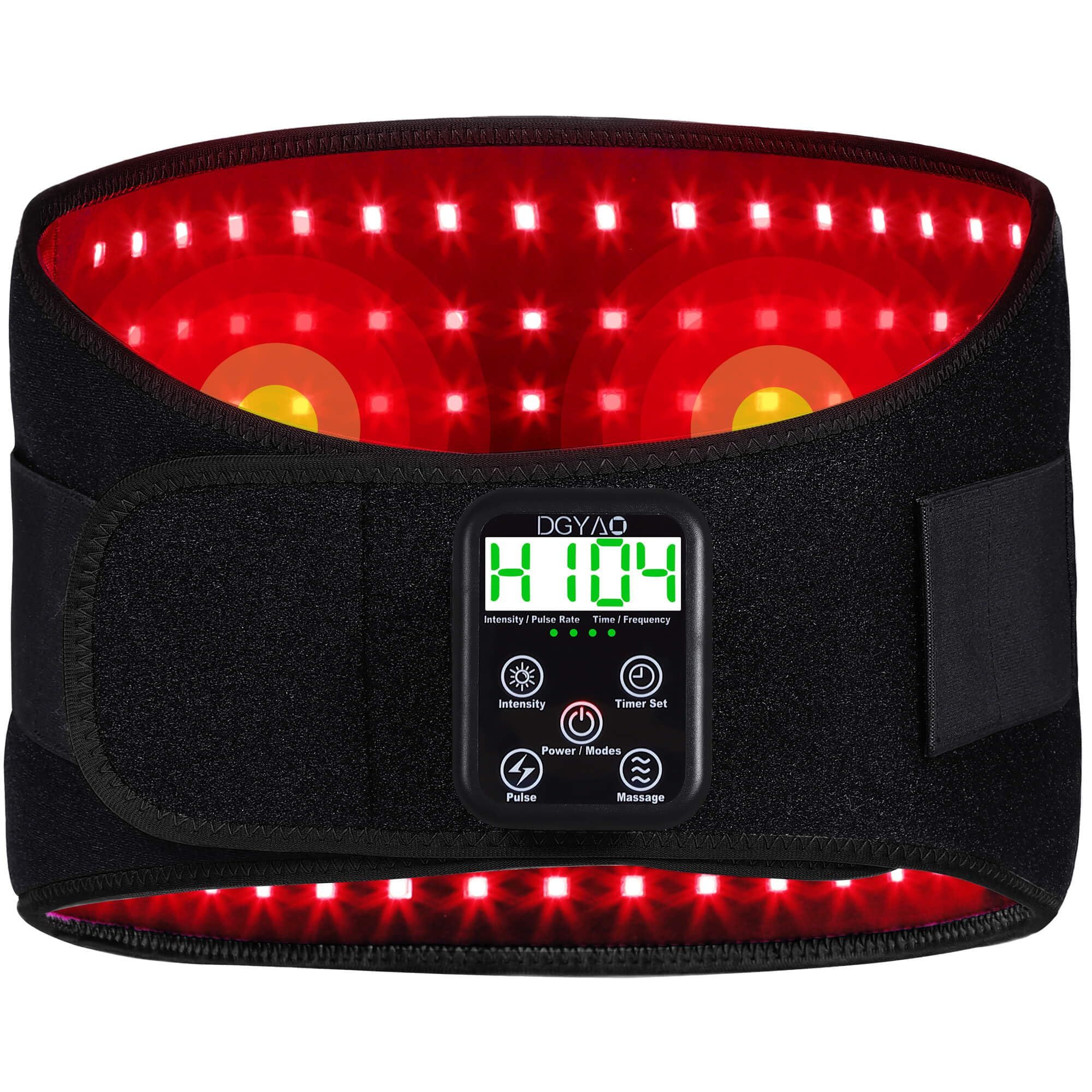 New Cordless Red Light Therapy Belt for Body, 10000mAh Battery, Near Infrared Therapy Wrap Vibrating Pulse Therapy for Pain Relief, Skin Care - RC PRO | Amazon (US)