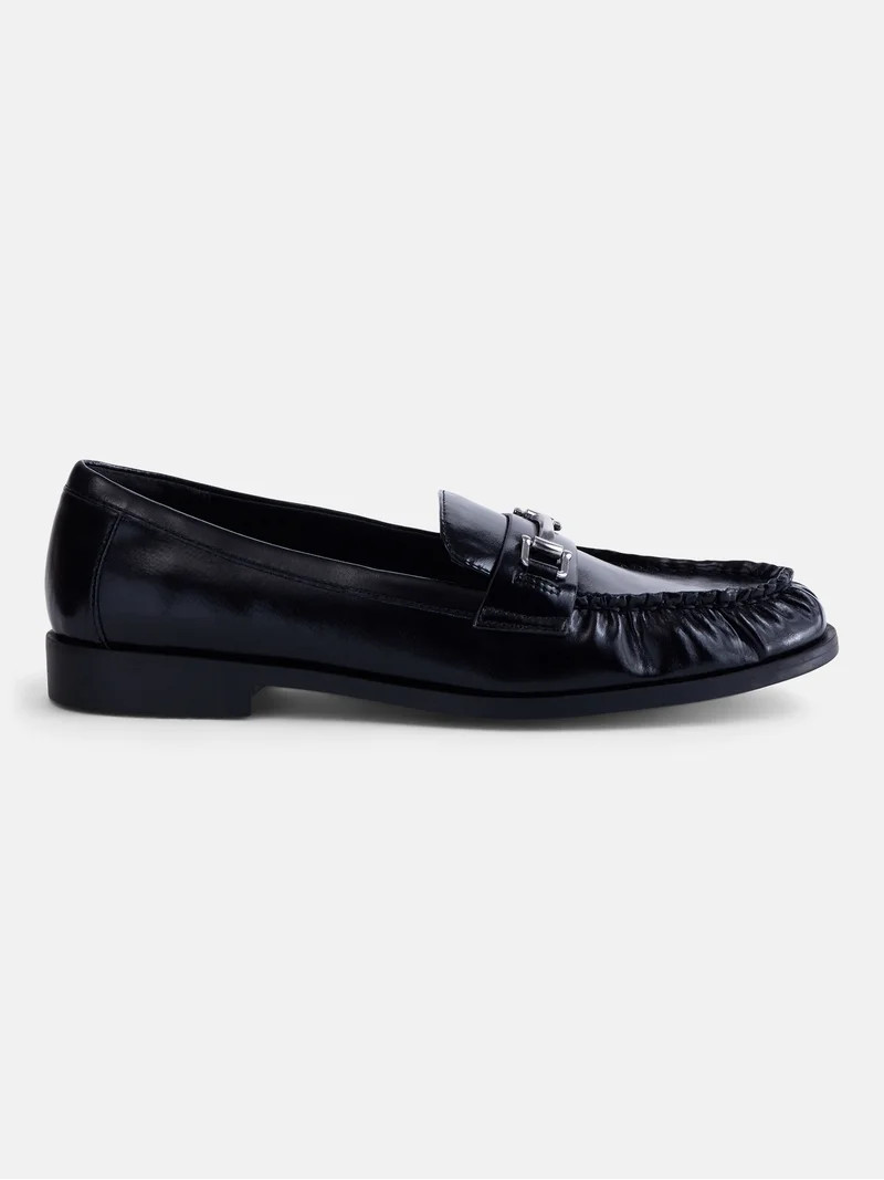 No Boundaries Women's Faux Leather Loafers | Walmart (US)
