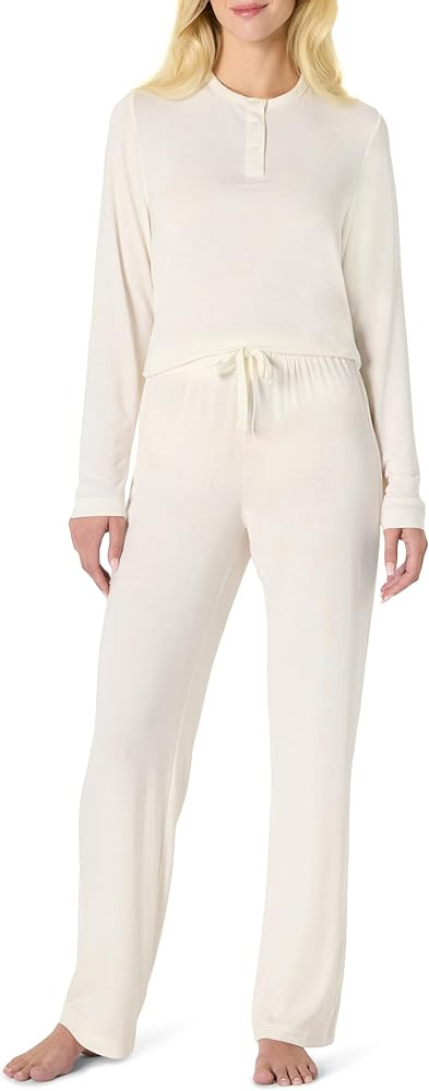 Amazon Essentials x Sofia Grainge Women's Long Sleeve Henley Pajama Set | Amazon (US)