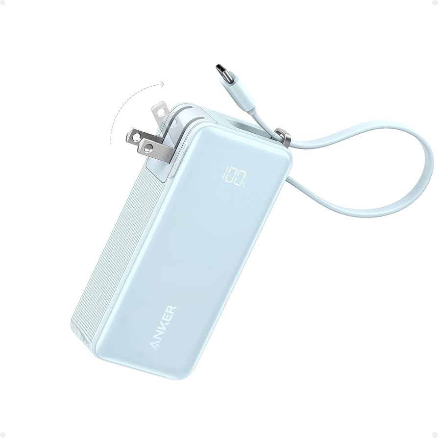 Anker Nano 3-in-1 Portable iPhone Charger, 10,000mAh Power Bank with Built-in USB-C Cable and Fol... | Amazon (US)
