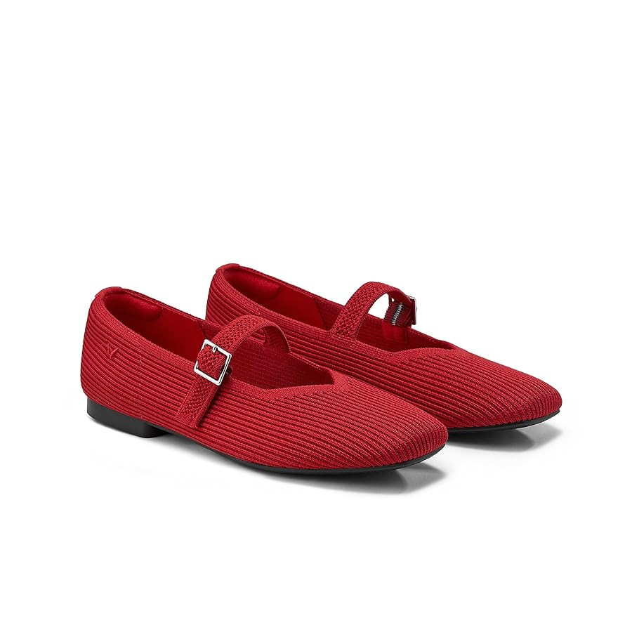 VIVAIA Margot Mary Jane Women Flat Shoes Comfortable for Work with Arch Support Slip on Square-To... | Amazon (US)