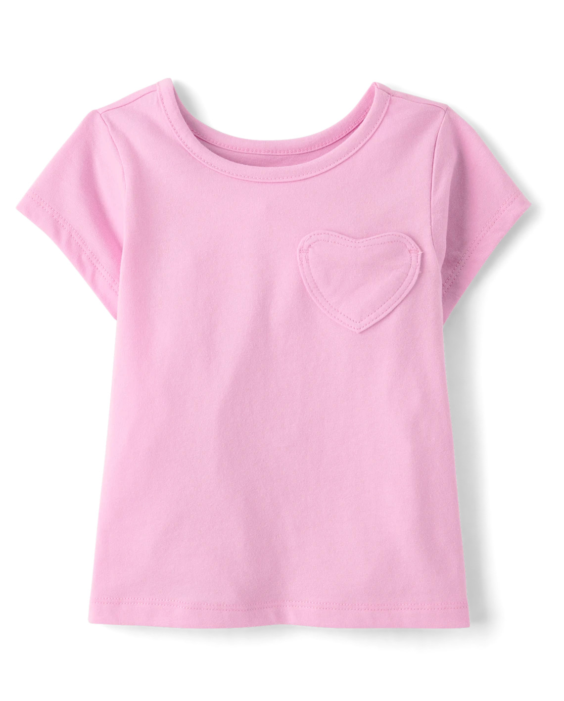 Toddler Girls Heart Pocket Tee - pink | The Children's Place