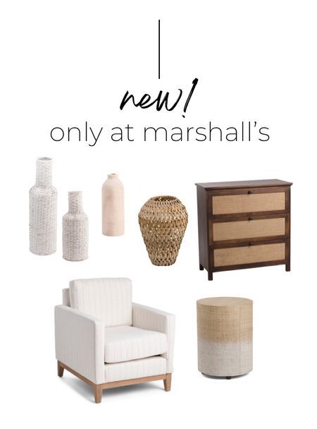 Checkout Marshall’s! Great prices on home decor and furniture!

Accent chairs, armchairs, cane furniture, nightstands, console tables, ottomans, tabletop decor, table decor, vases, rattan

#LTKsalealert #LTKstyletip #LTKhome
