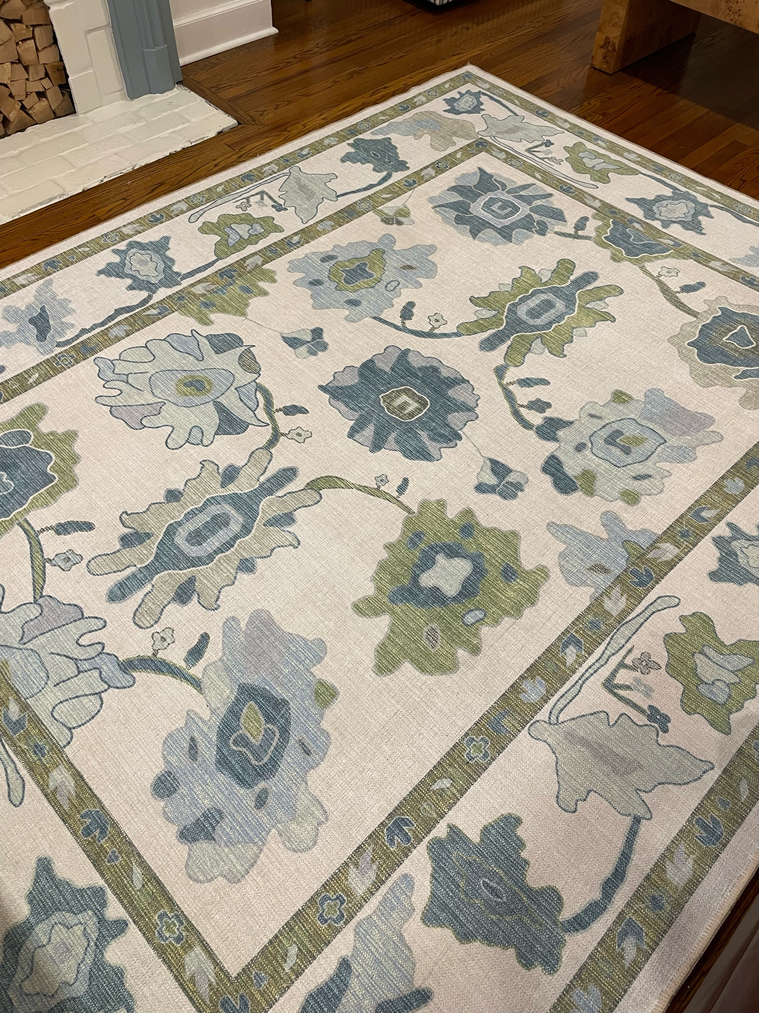Amazon Oushak rug!! This blue and green pattern goes with everything you could imagine! 

#LTKHome #LTKMostLoved #LTKSaleAlert