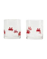 2pk Crab Icon Double Old Fashion Glasses | TJ Maxx