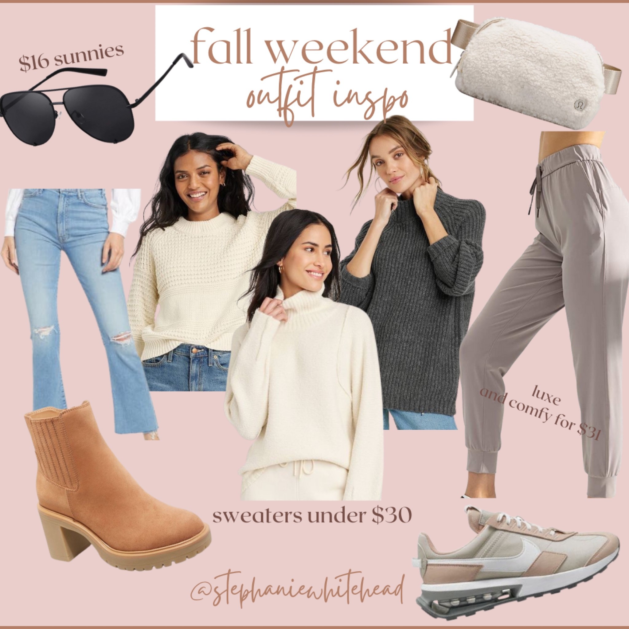 A perfect fall weekend ahead in KY 🍂 dress up these sweaters for date night or keep it comfy and casual with the perfect luxe joggers for only $31! 

#LTKstyletip #LTKunder50 #LTKSeasonal