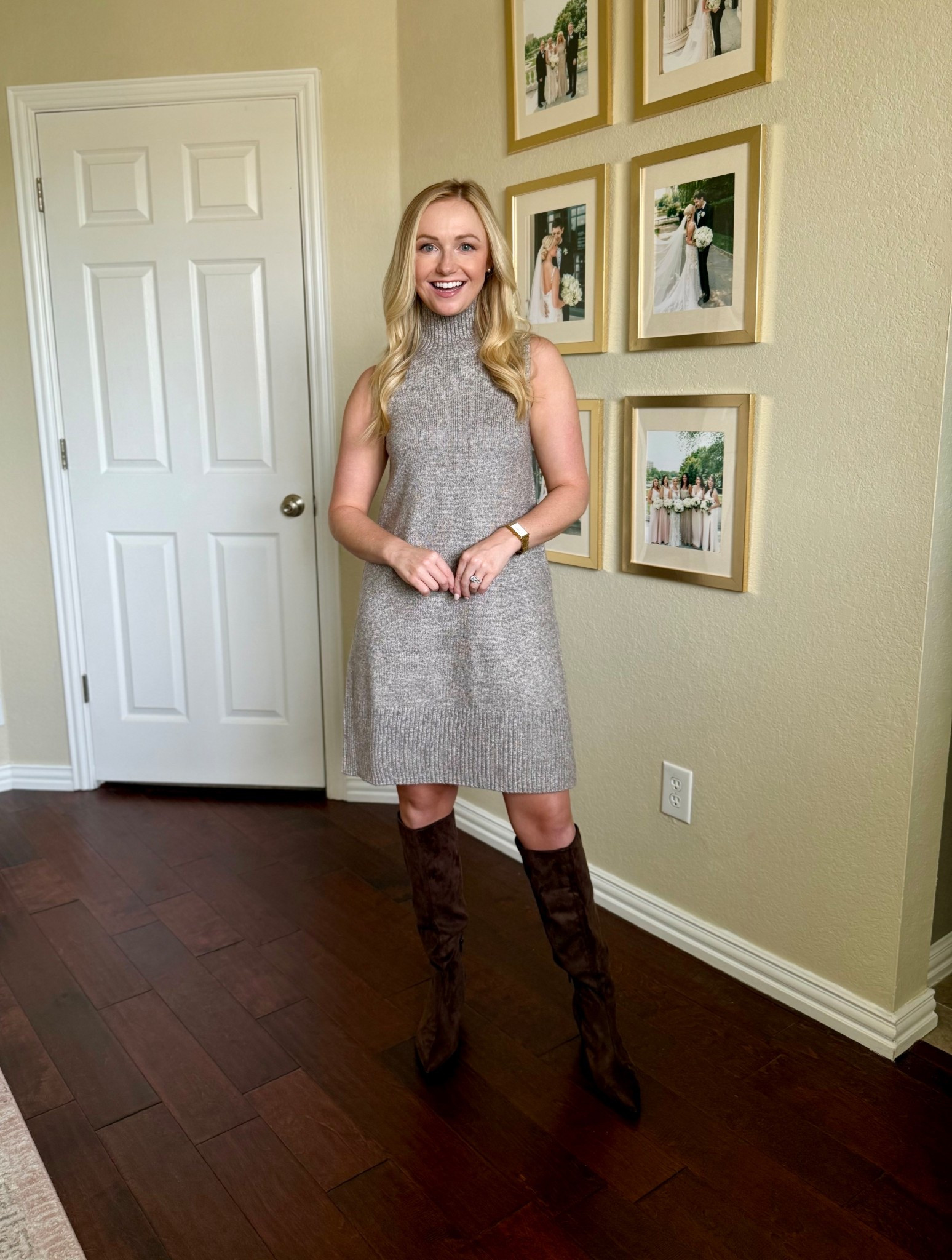 This sweater dress is back again 👏🏼 under $30 and so so good! Wearing an XS 

#LTKSeasonal #LTKFindsUnder50 #LTKPetite