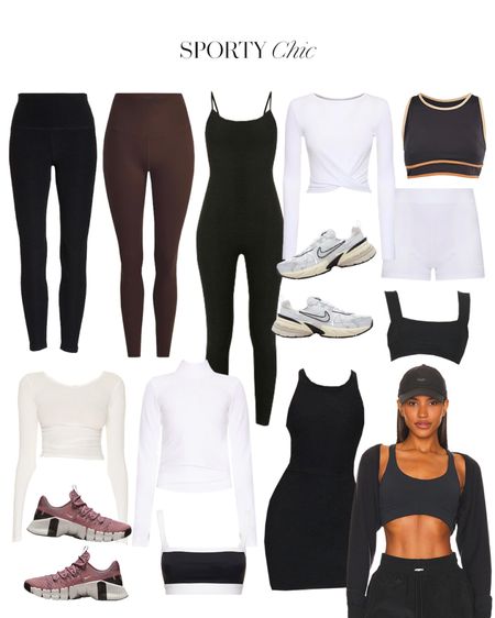 Sporty chic 🖤 activewear and workout sneakers I’m eyeing right noww

#LTKfitness