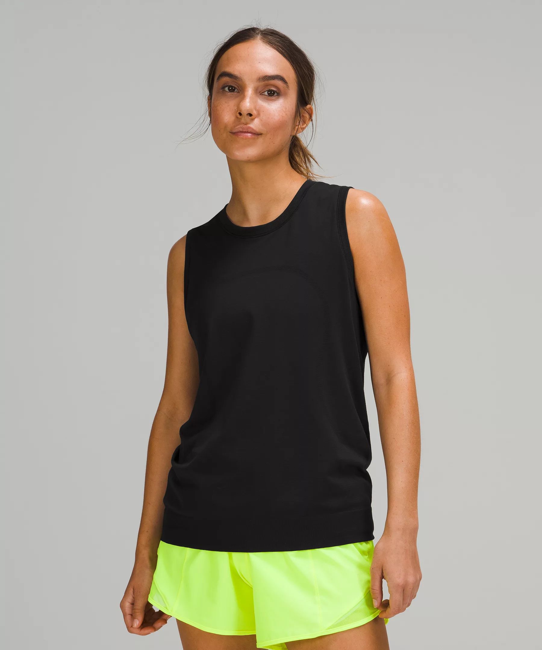 Swiftly Breathe Relaxed-Fit Muscle Tank TopNewSilverescent Seamless | Lululemon (US)
