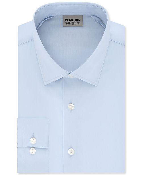 Men's Extra-Slim Fit Non-Iron Solid Dress Shirt | Macys (US)