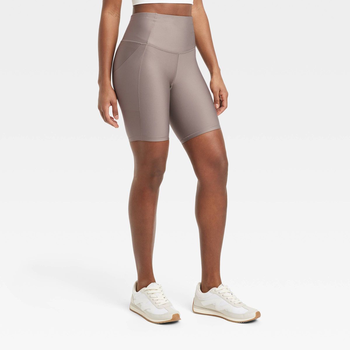 Women's Effortless Support High-Rise Pocketed Bike Shorts 8" - All In Motion™ | Target