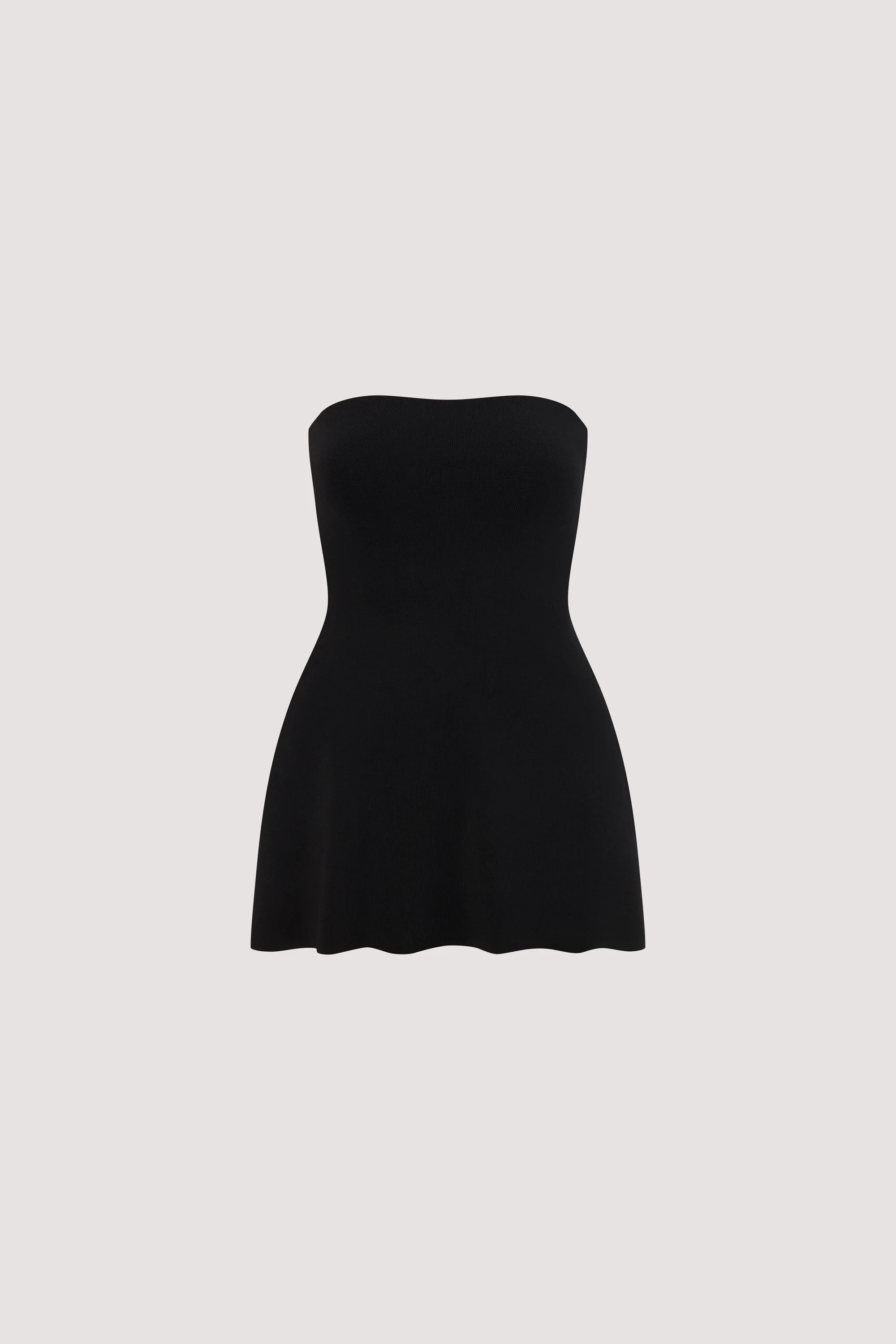 COCO BLACK LONGLINE BANDEAU TOP | DISSH