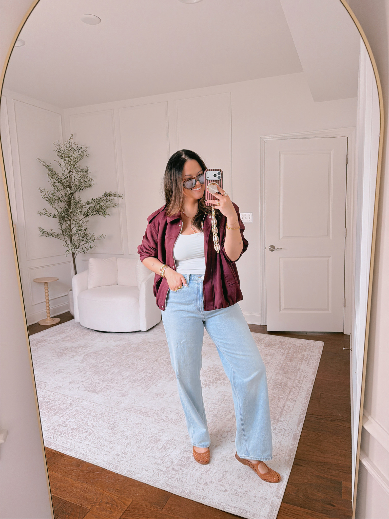 wearing a large in the top, size 14 in the pants

#LTKSeasonal #LTKMidsize