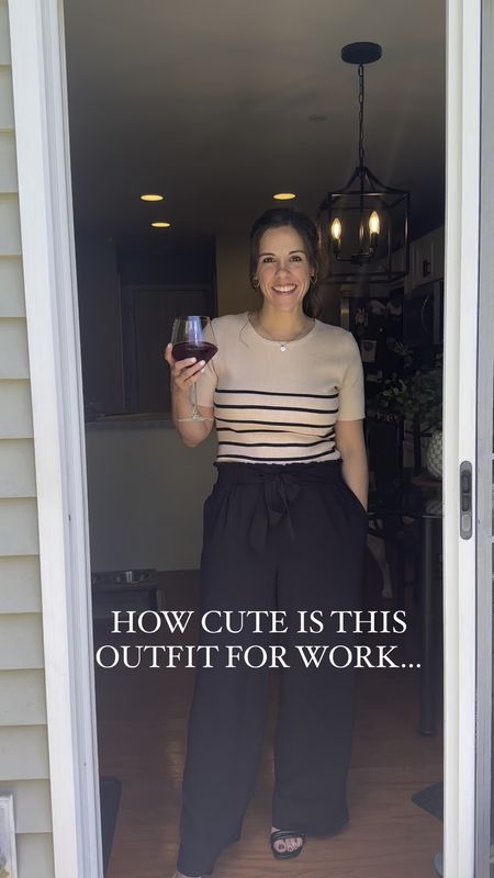 Wearing a small in both

Workwear, work outfit, Business casual, Brunch outfit, spring outfit, wide leg pants, striped shirt, date night outfit, summer outfit, wine glasses



#LTKWorkwear #LTKFindsUnder50 #LTKStyleTip