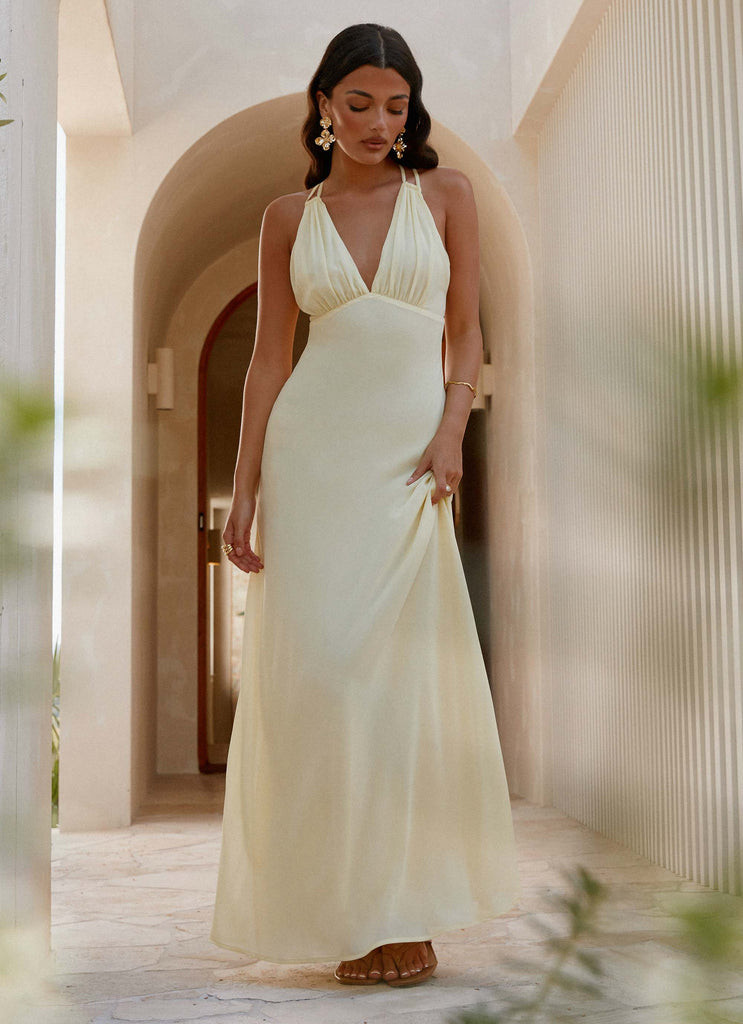 Kacia Maxi Dress - Lemon | Peppermayo (Global)